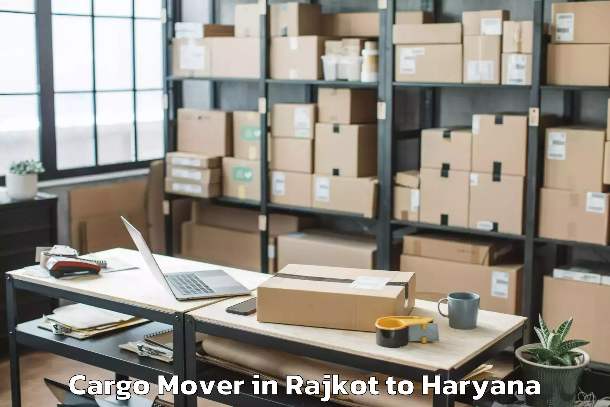 Book Rajkot to Rewari Cargo Mover Online